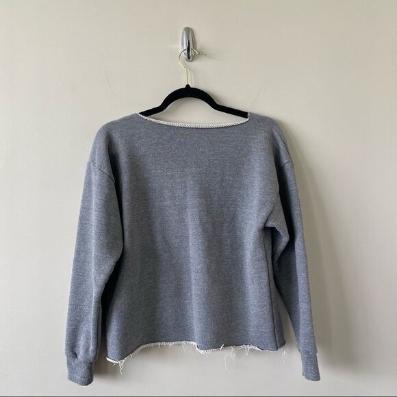 AMERICAN Apparel-Lake Like Raw Edge Pullover Sweater - Picture 2 of 6